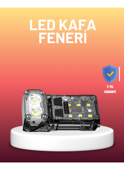 3 Fonksiyonlu Led Far El Feneri Çalışma Lambası Uzun Pil Ömürlü
