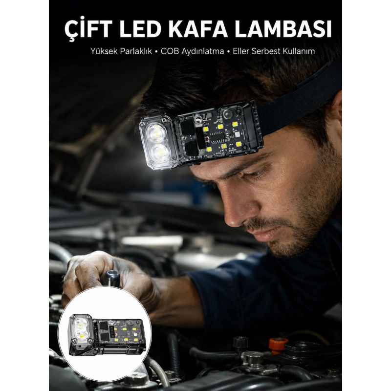 3 Fonksiyonlu Led Far El Feneri Çalışma Lambası Uzun Pil Ömürlü Yeni Nesil 3 Fonksiyonlu Led Far El Feneri Çalışma Lambası Uzun Pil Ömürlü Yeni Nesil