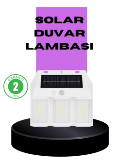 3 İn 1 Solar Duvar Lambası – Ip65 Su Geçirmez, Hareket Sensörlü