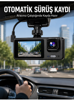 3 Kameralı Dvr Araç Kamerası – Tam Güvenlik, Tam Kapsama Yeni Nesil