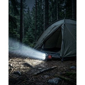 3 Led El Feneri 5 Modlu Güçlü Aydınlatma Ve Metal Klipsli