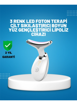 3 Modlu Boyun Ve Yüz Bakım Cihazı – Ems, Temizleme, Sıcak Masaj Ve Renkli Işık Terapi Özellikli