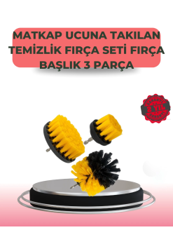 3 Parça Matkap Ucu Temizlik Fırçası Dayanıklı Naylon Kıllı