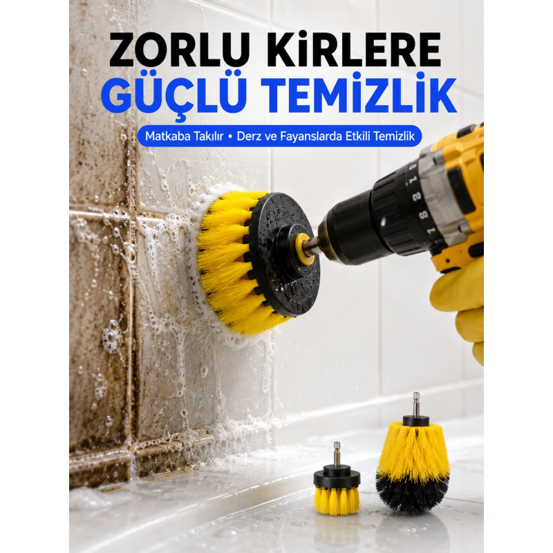 3 Parça Matkap Ucu Temizlik Fırçası Dayanıklı Naylon Kıllı 3 Parça Matkap Ucu Temizlik Fırçası Dayanıklı Naylon Kıllı