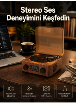 3-ü-1 Arada Bluetooth Hoparlör – Işıklı Saat Ve Gece Lambası Yeni Nesil