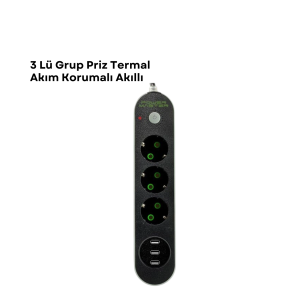 3 Usb Portlu Üçlü Priz Cxe103