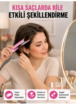 30 Saniyede Isınan Ptc Teknolojili Saç Şekillendirici – Sabit Isı Kontrollü, Hızlı Performans Yeni Nesil