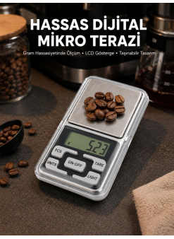 300 Gr Hassas Cep Terazisi Mavi Işıklı Lcd Ekranlı Yeni Nesil