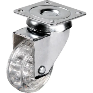 301 - 50x20 Mm Şeffaf Makaralı Tablalı Teker