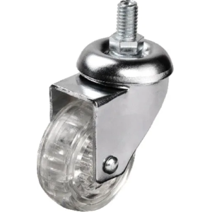 302 - 50x20 Mm Şeffaf Makaralı Vidalı Teker