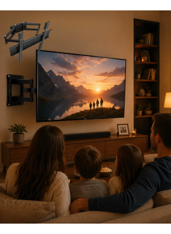 32 55 İnç Ayarlanabilir Tv Askı Aparatı Güçlü  Duvar Tipi Askı