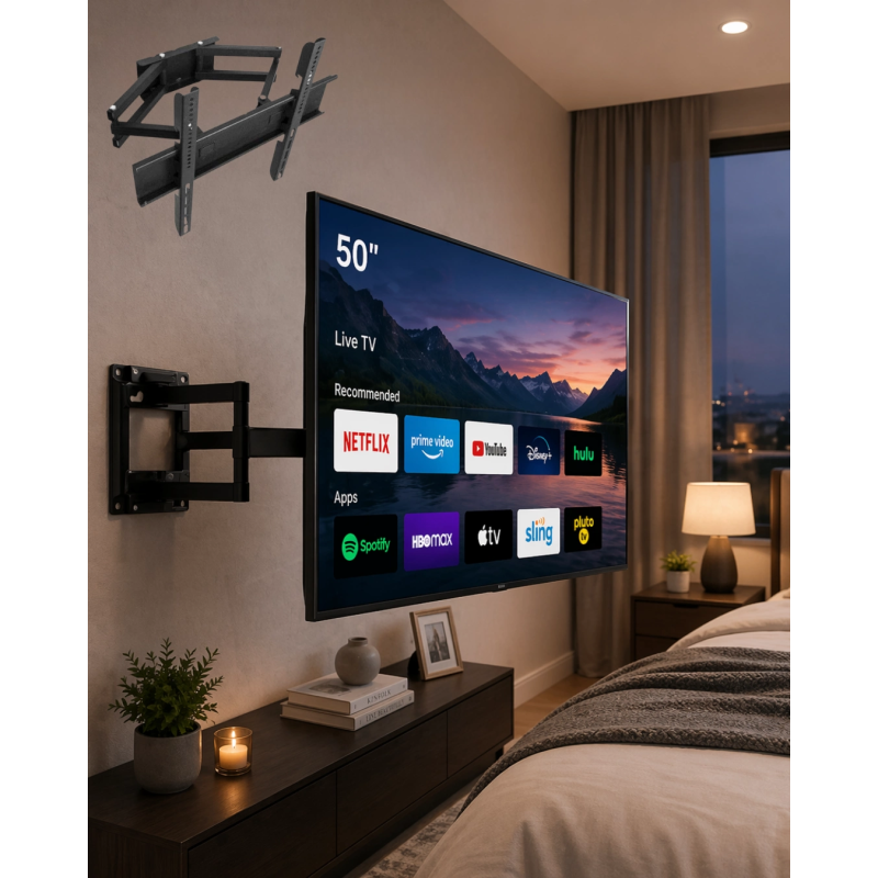 32 55 İnç Tv Askı Aparatı Hareketli Duvar Askısı Döner Televizyon Tutucu 32 55 İnç Tv Askı Aparatı Hareketli Duvar Askısı Döner Televizyon Tutucu