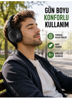 3.2 Cm Sürücülü Ergonomik Kablosuz Kulaklık