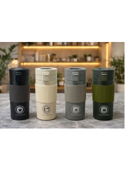 350 Ml Paslanmaz Çelik Termos Dereceli Mug - Sızdırmaz Kapaklı Çift Katmanlı Dereceli Termos  Alk4626