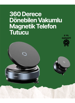 360° Ayarlanabilir Manyetik Araç Telefon Tutucu – Kompakt Ve Pratik Tasarım