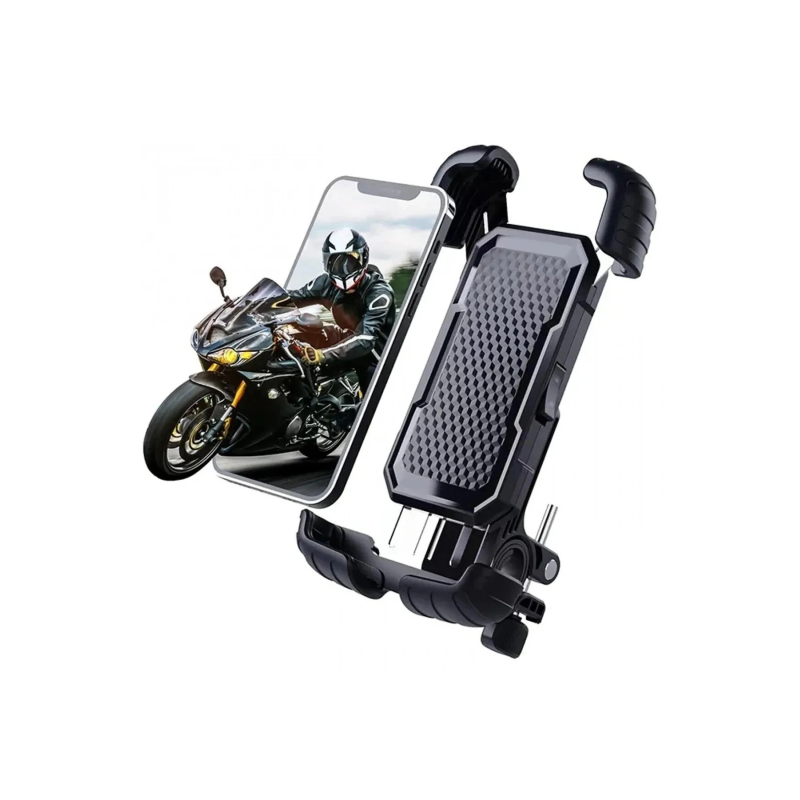 360° Derece Ayarlanabilen Gidon Bağlantılı Bisiklet Motosiklet İçin Abs 4-7.8″ İnç Telefon Tutucu 360° Derece Ayarlanabilen Gidon Bağlantılı Bisiklet Motosiklet İçin Abs 4-7.8″ İnç Telefon Tutucu