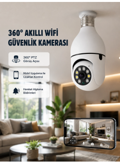 360 Derece Dönebilen Akıllı Duylu Kamera – Ptz, Uzaktan Kontrol, Hareket Algılama