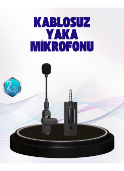 360 Derece Ses Algılamalı Type C Şarjlı Yaka Mikrofonu