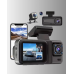 360° Kapsama Sahip Full Hd Araç Kamerası 3’lü Kayıt Gece Görüşlü Dashcam