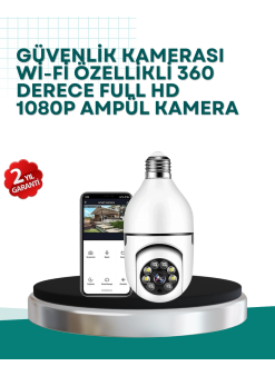 360° Panoramik Görüntüleme Sunan Ampul Tipi Güvenlik Kamerası