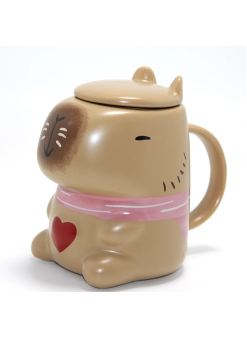 3d Capybara Tasarımı Porselen Kupa Bardak Alk4510