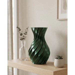 3d Spiral Yeşil Vazo Modern Tasarım Dekoratif Ev Ve Ofis Aksesuarı
