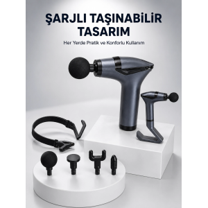 3in1 Fonksiyonel Şarjlı Masaj Aleti Ayak Yüz Vücut Masajı Yeni Nesil
