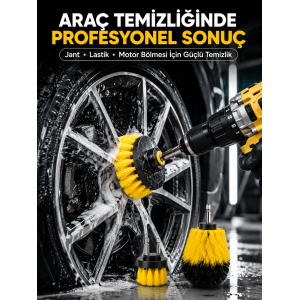 3’lü Matkap Ucu Fırça Takımı Zorlu Kirler İçin