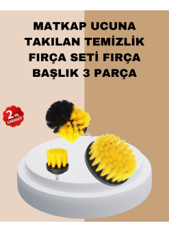 3’lü Matkap Ucu Fırça Takımı Zorlu Kirler İçin