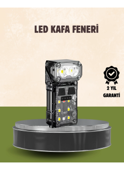 3’ü 1 Arada Led Far Şarj Edilebilir Sensörlü Manyetik 10 Saat Kullanım