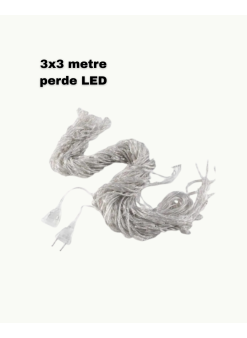 3x3 Led Işık Perdesi Şelale Model İç Dış Mekân Dekorasyonu
