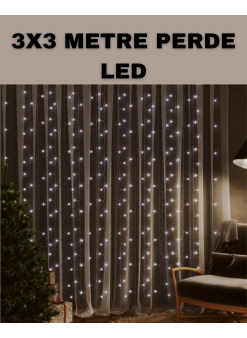 3x3 Led Şelale Perde Işık Kutlama Ve Dekor Aydınlatması