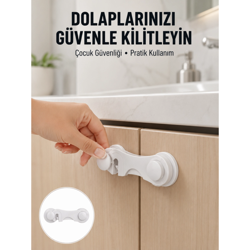 4 Adet Bebek Güvenlik Dolap Kilidi Çift Taraflı Bantlı Kolay Montajlı Emniyet Seti Yeni Nesil 4 Adet Bebek Güvenlik Dolap Kilidi Çift Taraflı Bantlı Kolay Montajlı Emniyet Seti Yeni Nesil
