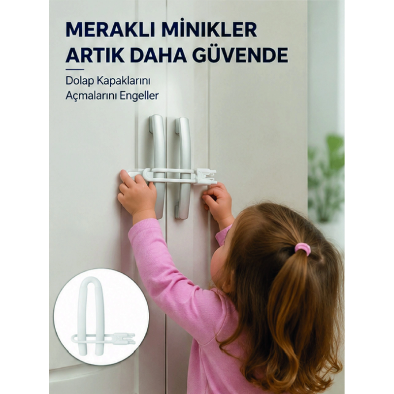 4 Adet Dolap Emniyet Kilidi Çocuk Güvenliği İçin Güçlü Ve Dayanıklı Set Yeni Nesil 4 Adet Dolap Emniyet Kilidi Çocuk Güvenliği İçin Güçlü Ve Dayanıklı Set Yeni Nesil