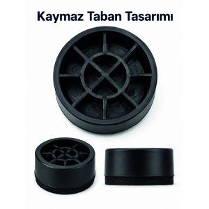 4 Adet Kaymaz Çamaşır Makinesi Ayak Altlığı