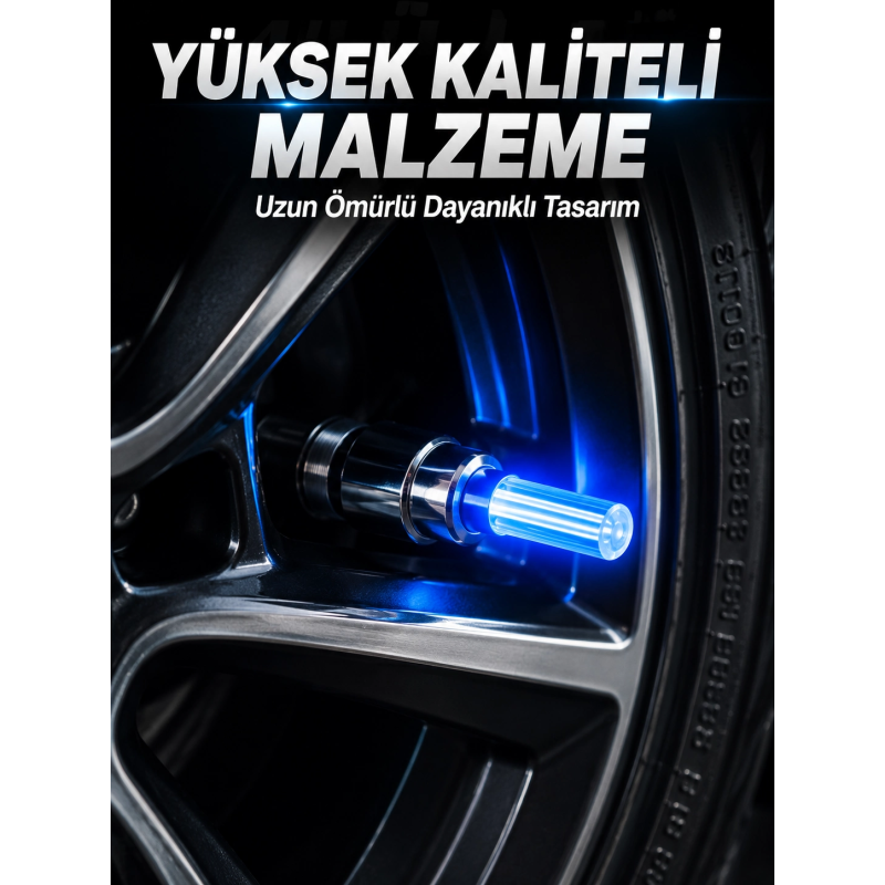 4 Adet Led Lastik Sibop Işığı Otomobil İçin Hareket Sensörlü 4 Adet Led Lastik Sibop Işığı Otomobil İçin Hareket Sensörlü