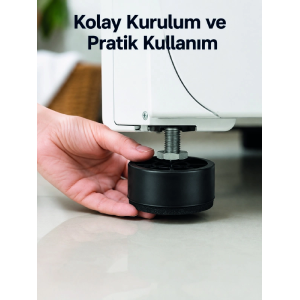 4 Adet Titreşim Önleyici Çamaşır Makinesi Ayak Pedi