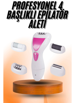 4 Başlıklı Bakım Cihazı Epilatör Tüy Alma Makinesi Topuk Törpüsü