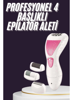 4 Başlıklı Lazer Öncesi Kısaltma Epilasyon Aleti Epilatör Çok Amaçlı