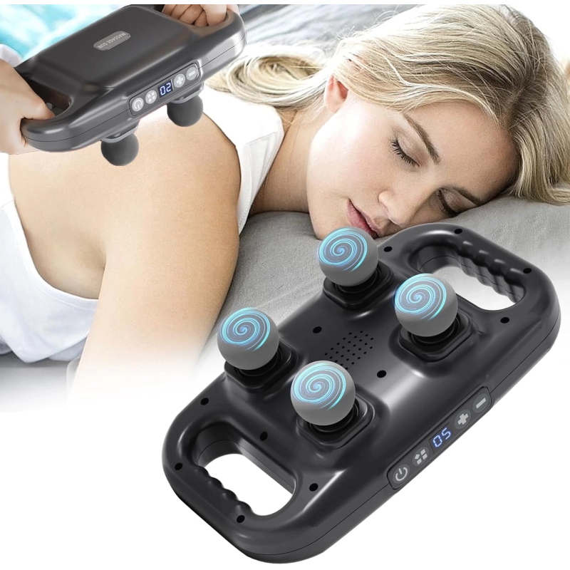 4 Başlıklı Masaj Sı - Ergonomik Derin Doku Sırt Ve Boyun Masaj Aleti Ağrı Ve Sızı Giderici 4 Başlıklı Masaj Sı - Ergonomik Derin Doku Sırt Ve Boyun Masaj Aleti Ağrı Ve Sızı Giderici