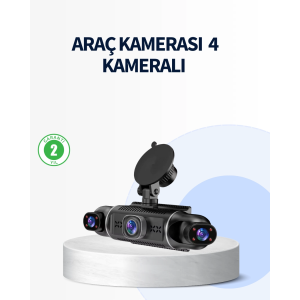 4 Kameralı Araç İçi Kamera 1080p Gps Takip Wifi Gece Görüşlü