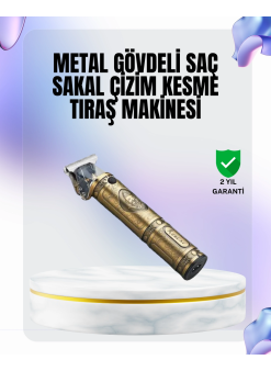 4 Kılavuz Taraklı Profesyonel Saç Ve Sakal Kesme Makinesi