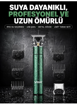 4 Limit Taraklı Ipx5 Su Geçirmez Saç Kesme Makinesi