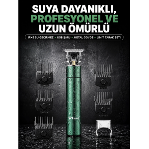 4 Limit Taraklı Ipx5 Su Geçirmez Saç Kesme Makinesi