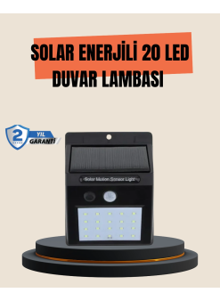 4 Modlu Solar Led Bahçe Ve Garaj Lambası
