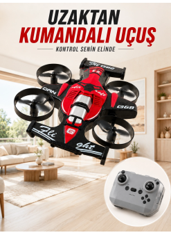 4 Pervaneli Rc Drone Uzaktan Kumandalı 360 Derece Dönüşlü Akrobatik Uçan Oyuncak