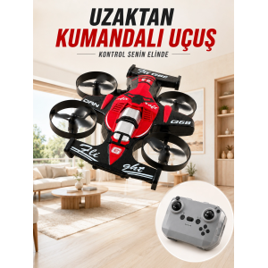 4 Pervaneli Rc Drone Uzaktan Kumandalı 360 Derece Dönüşlü Akrobatik Uçan Oyuncak