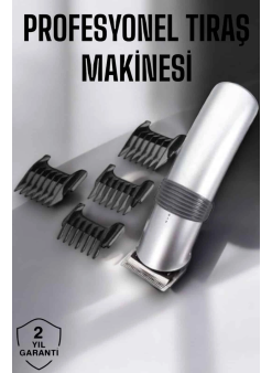 4 Taraklı Taşınabilir Profesyonel Saç Ve Sakal Kesme Tıraş Makinesi