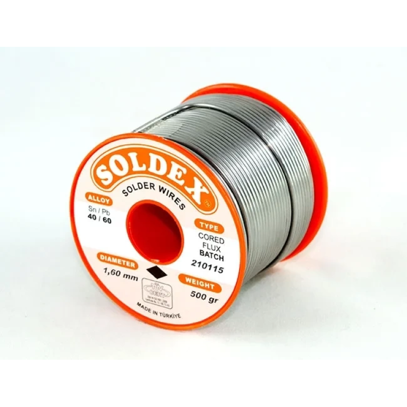 40-60 Lehim Teli 500 Gr 1.2 Mm - Sn:40 / Pb:60 40-60 Lehim Teli 500 Gr 1.2 Mm - Sn:40 / Pb:60
