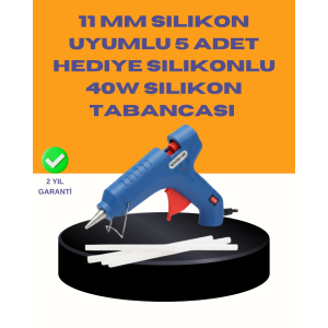 40w Sıcak Mum Silikon Tabancası 5 Silikon Hediyeli Hızlı Yapıştırma